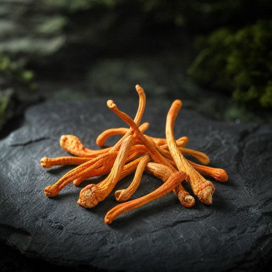 Dried Cordyceps mushrooms